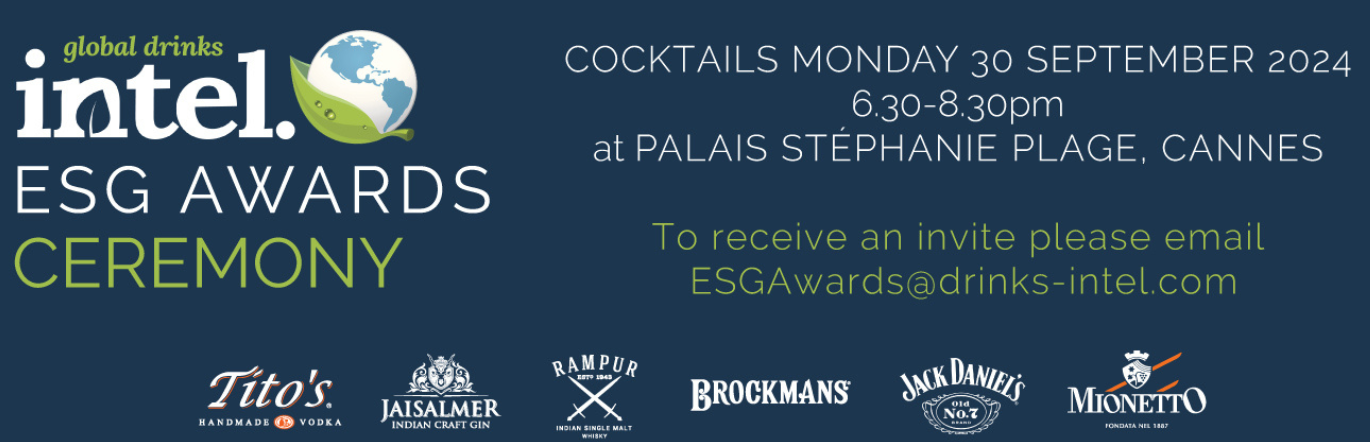Banner for Global Drinks Intel ESG Awards 2024 - https://esgawards.drinks-intel.com/the-event/