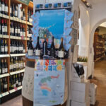 In-store display for Greek Wine Month in the UK