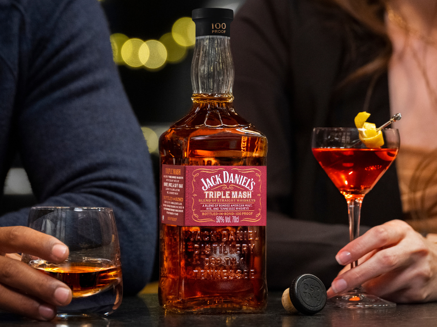 Bottle of Jack Daniel's Triple Mash