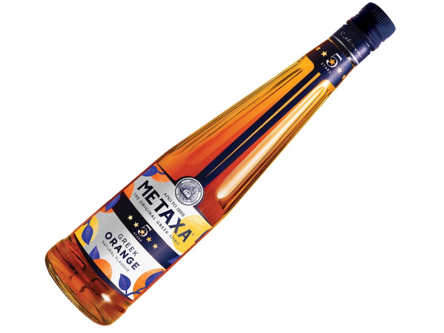 Bottle of Metaxa Five Stars Greek Orange