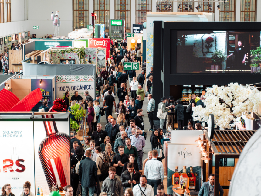 Aerial view inside a hall at BCB Berlin