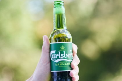Bottle of Carlsberg