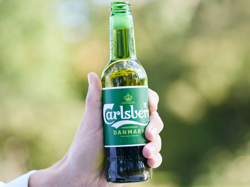 Bottle of Carlsberg