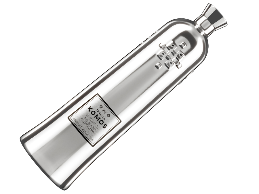 Bottle of Komos Reposado Cristalino