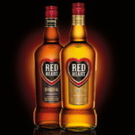 Bottles of Red Heart original and spiced rums