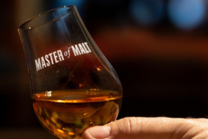 Master of Malt-branded glass