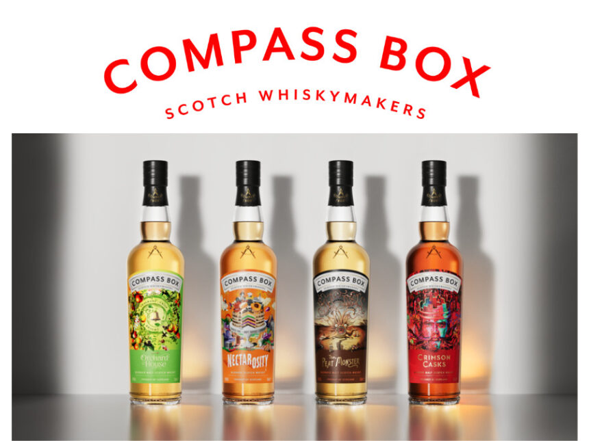 Compass Box logo and core portfolio
