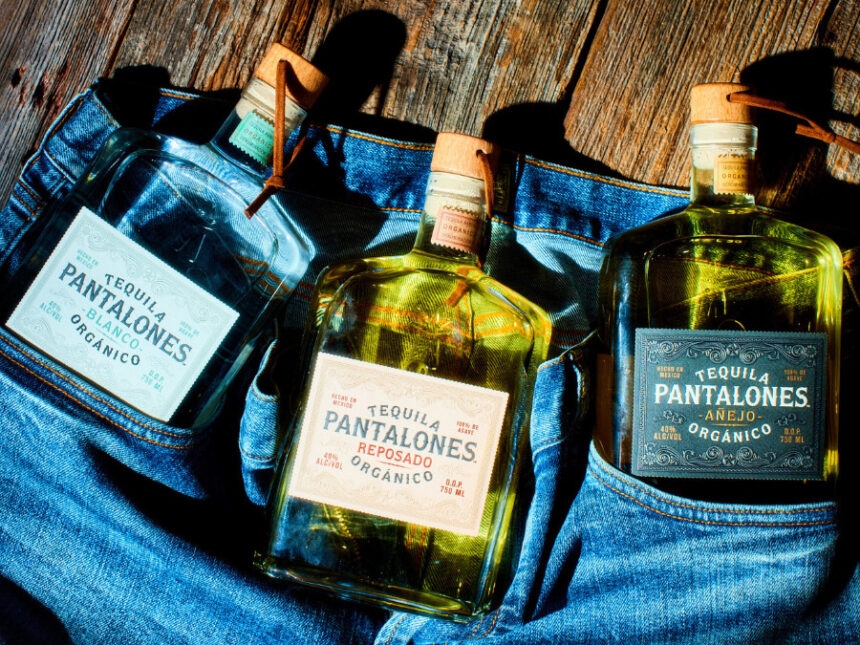 Three expressions of Pantalones Organic Tequila