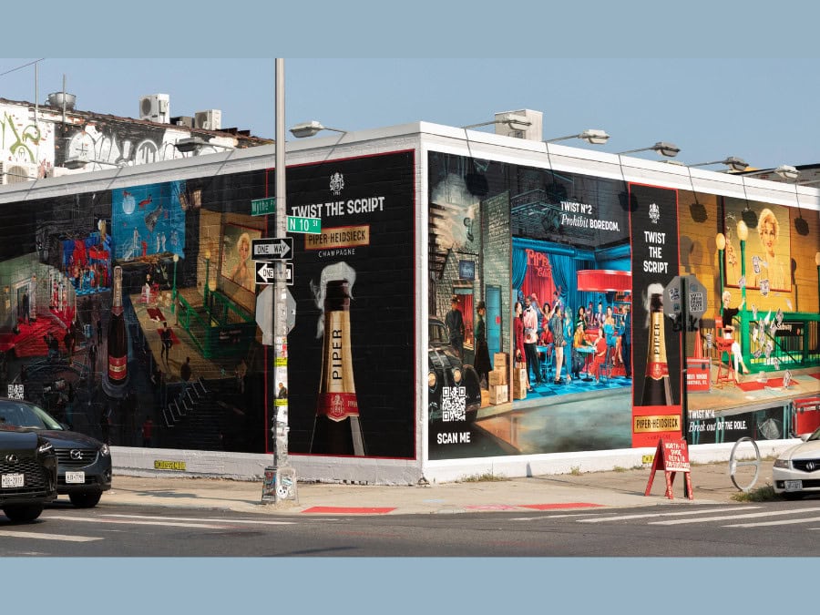 Billboard ad for Piper-Heidsieck