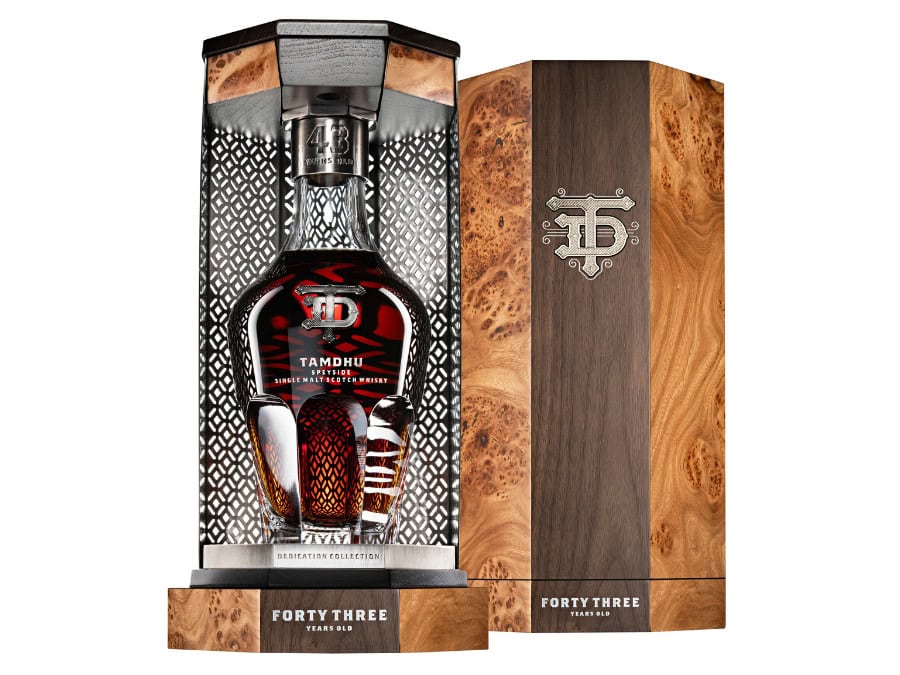 Bottle of and box for Tamdhu 43-Years-Old