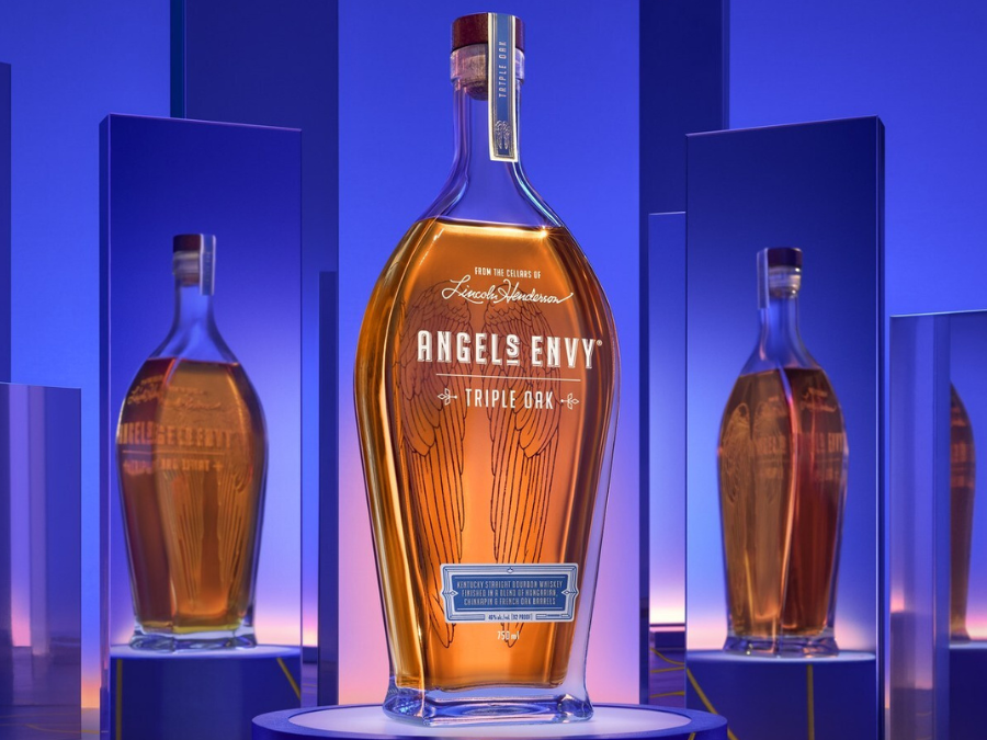 Bottle of Angel's Envy Triple Oak
