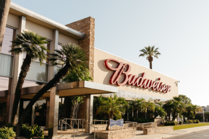 Front of Anheuser-Busch brewery in Los Angeles