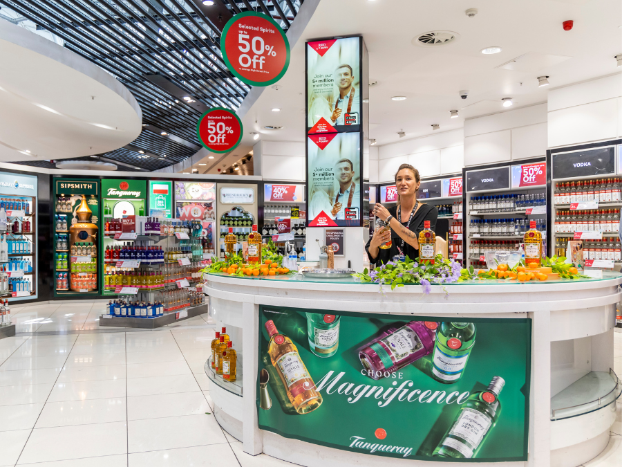 Interior of Avolta global travel retail outlet