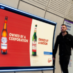 Out-of-home advert for Budweiser Budvar