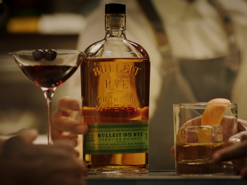 Still image from marketing campaign for Bulleit