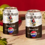 Two cans of Captain Morgan Original Spiced Gold mixed with Pepsi Max