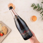 Bottle of Chapel Down sparkling rosé