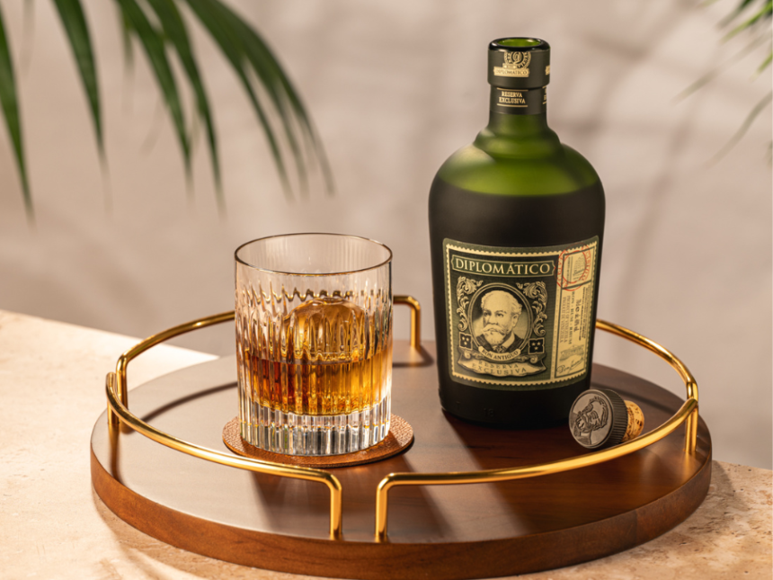 Bottle of Diplomatico rum