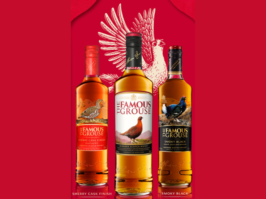 Three expressions in The Famous Grouse portfolio