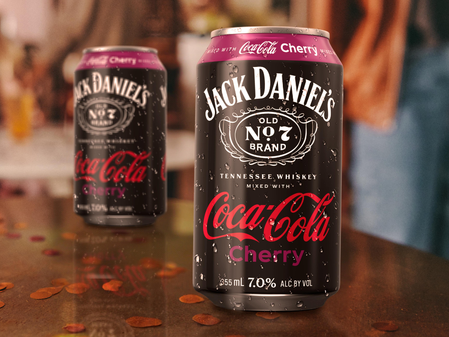Can of Jack Daniel's & Coca-Cola Cherry