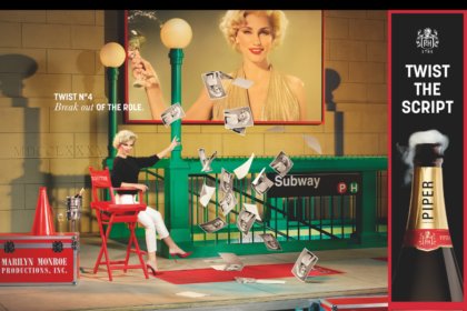 Print advert for Piper-Heidsieck