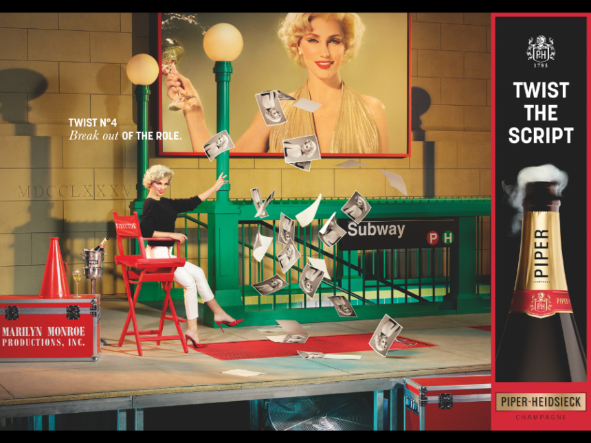 Print advert for Piper-Heidsieck