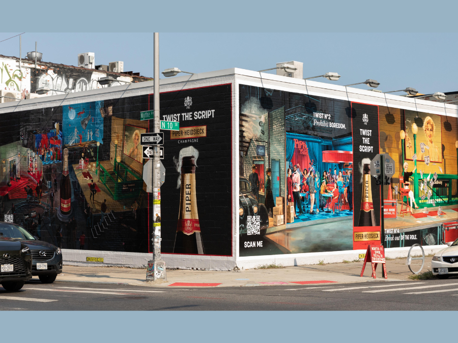 Billboard ad for Piper-Heidsieck