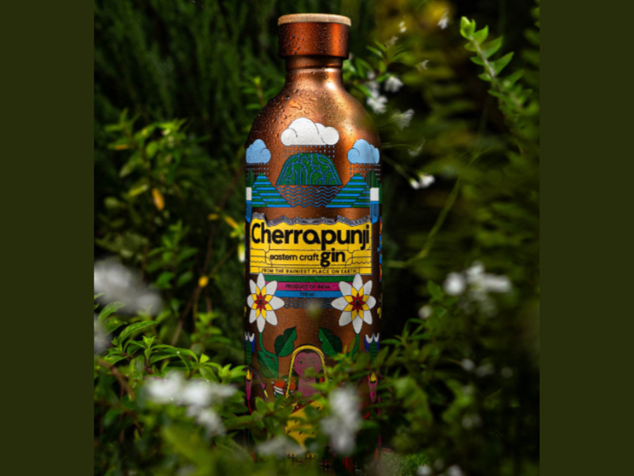 Bottle of Cherrapunji Eastern Craft Gin from Raincheck Earth