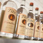 Bottles of Tito's Handmade Vodka