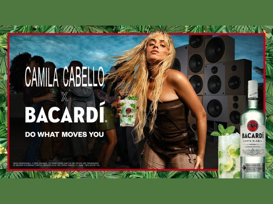 Still image from Bacardi's campaign with Camila Cabello