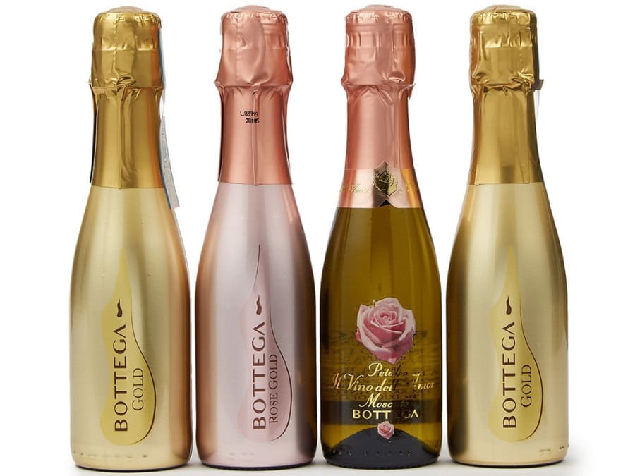 Four varietals in Bottegs's 20cl Birilli series