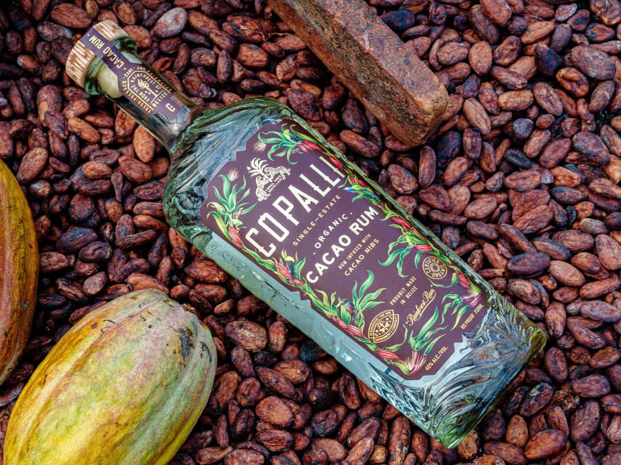 Bottle of Copalli Cacao rum