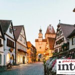 A cobbled street in Germany