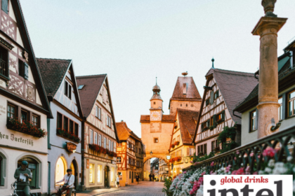 A cobbled street in Germany