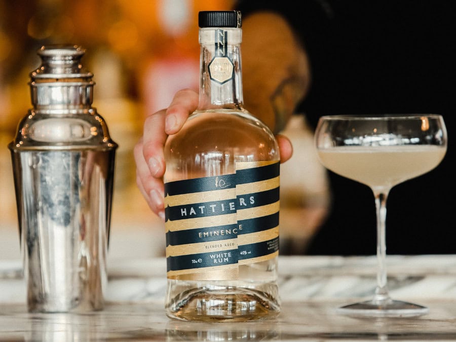 Bottle of Hattiers Eminence white rum
