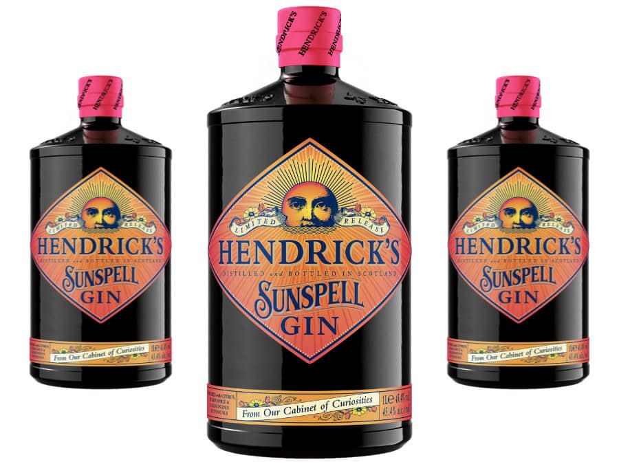 Bottle of Hendrick's Sunspell gin