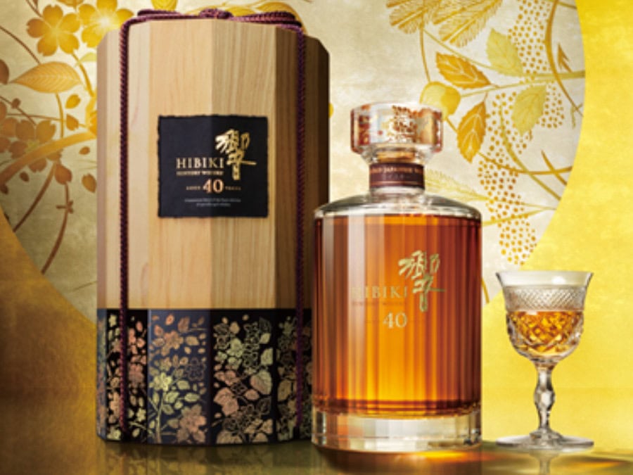 Bottle of and box for Hibiki 40 Year Old