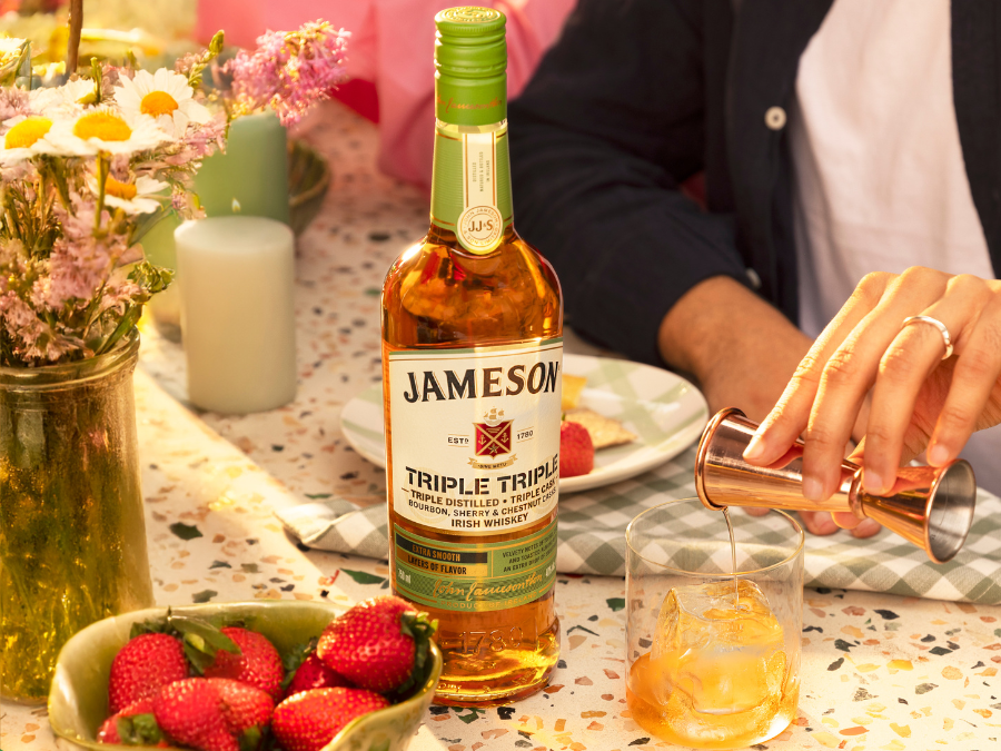 Bottle of Jameson Triple Triple Chestnut Edition