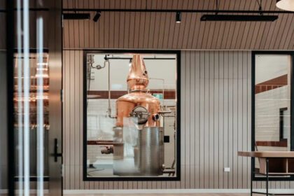 Interior of Lighthouse Gin distillery