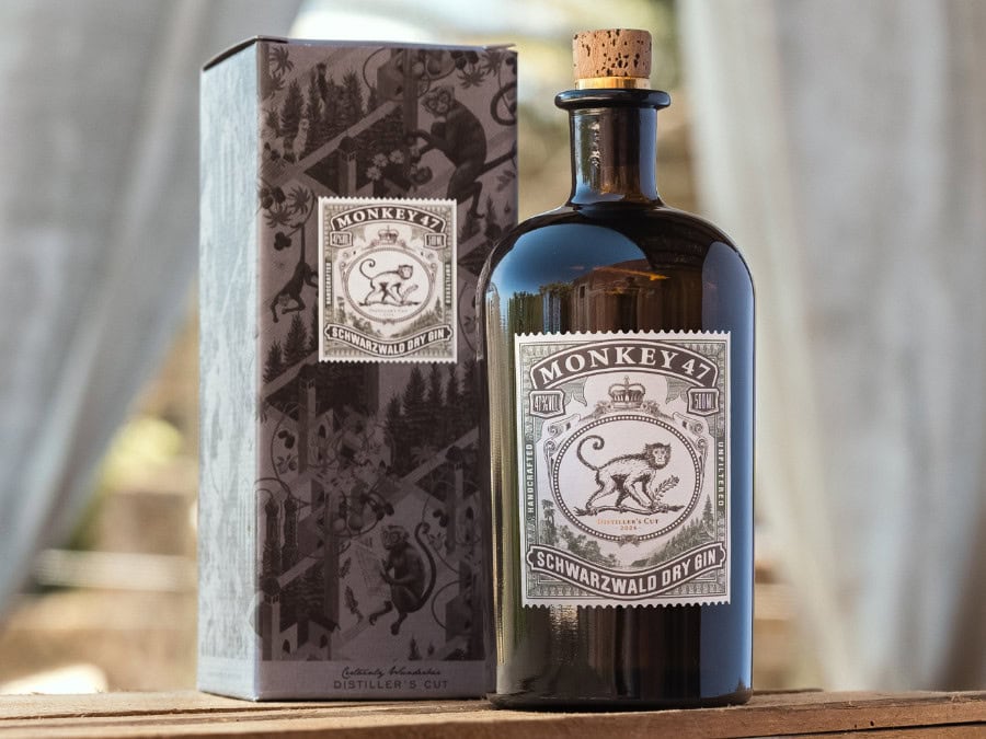 Bottle of and box for Monkey 47 Distiller's Cut 2024