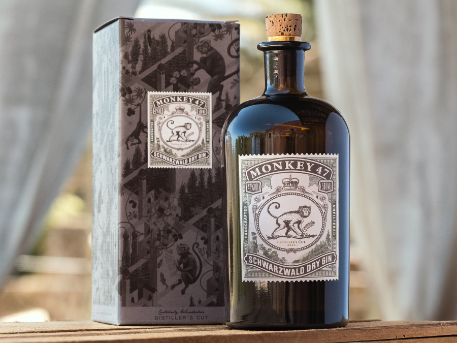 Bottle of and box for Monkey 47 Distiller's Cut 2024