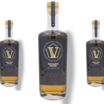 Bottle of V Rum's V Spiced rum