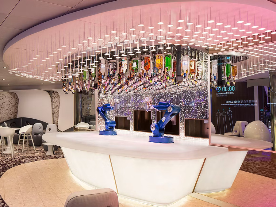 Interior of Royal Caribbean's Bionic Bar