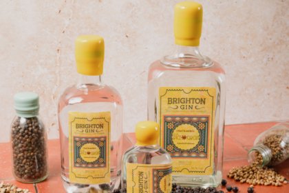 Bottles of Brighton Spirits Co's Spice Circuit Gin