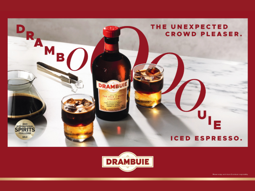 Still image from Drambuie marketing campaign 2024