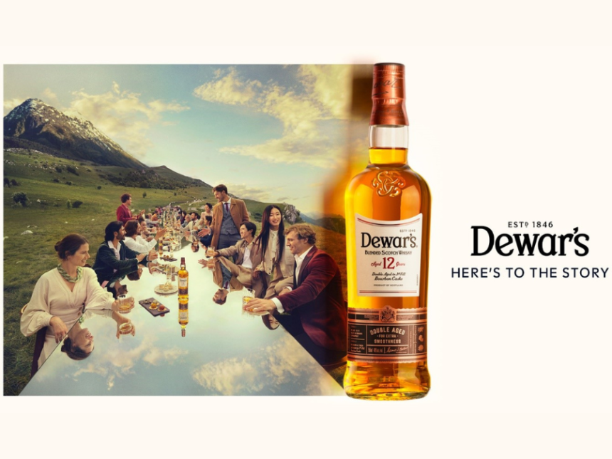 Still image from Dewar's marketing campaign Oct 2024