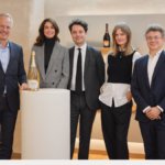 Philippe Schaus (CEO Moët Hennessy), Maggie Frerejean-Taittinger (co-founder French Bloom) Rodolphe Frerejean-Taittinger (CEO French Bloom), Constance Jablonski (co-founder French Bloom), David Serre (Executive Vice President Strategy - Finance Moët Hennessy)