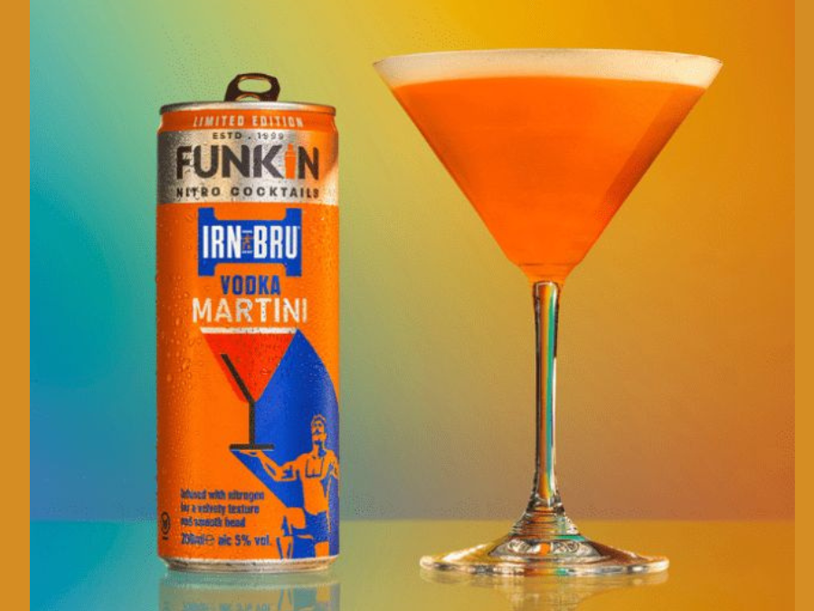 Can of Irn-Bru Vodka Martini