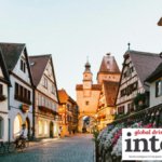 A cobbled street in Germany