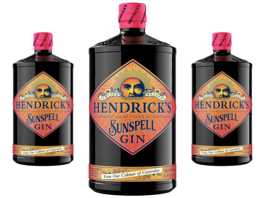 Bottle of Hendrick's Sunspell gin